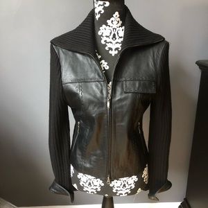 Phosphorus leather sweater